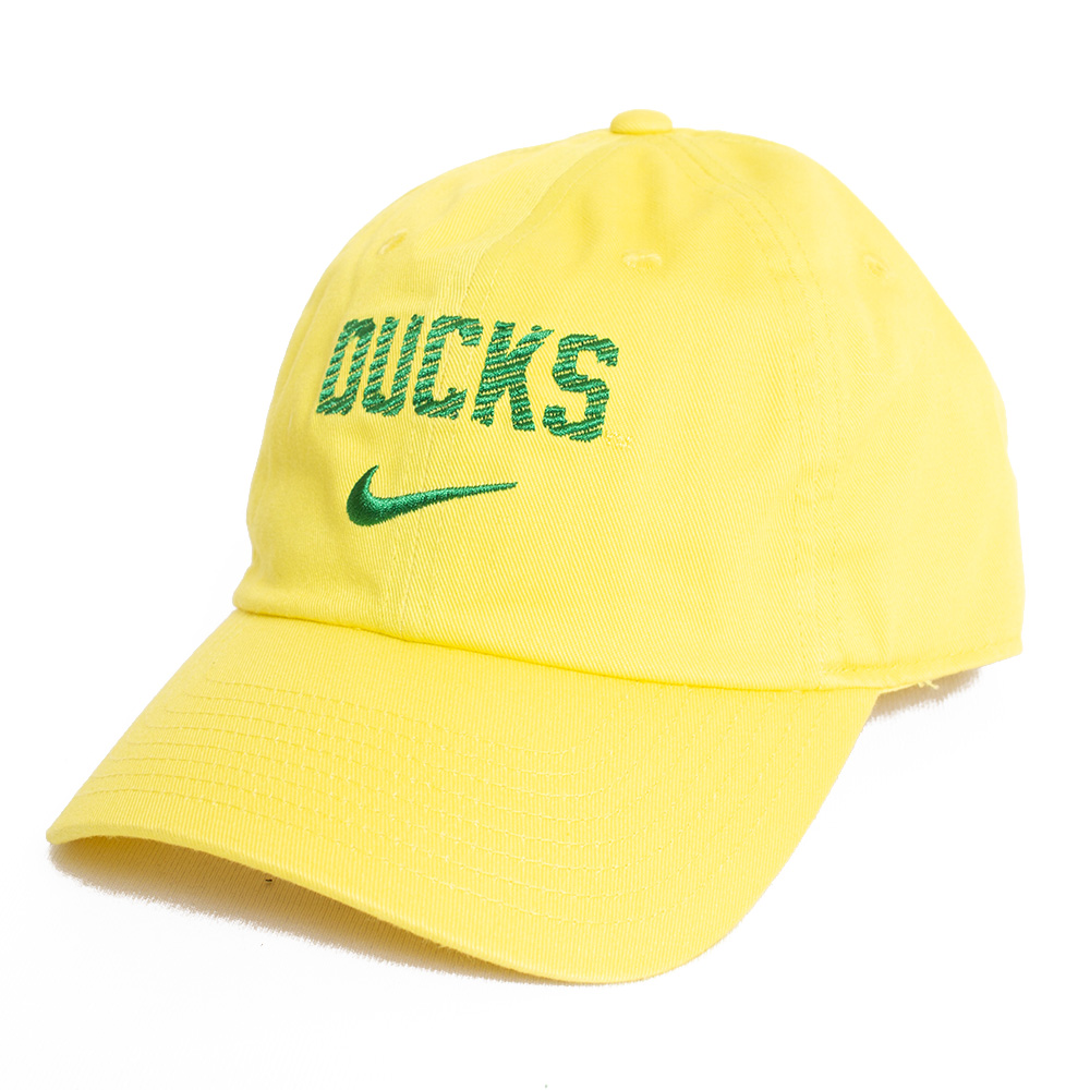 Classic Oregon O, Nike, Yellow, Curved Bill, Performance/Dri-FIT, Accessories, Unisex, Unstructured, Club, Adjustable, Hat, 796308
